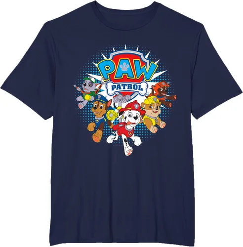 Vista 13 de Camisetas de Nickelodeon de Paw Patrol Team para hombres y mujeres