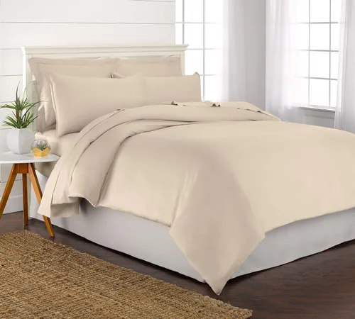 Vista 11 de Pure Bamboo - Juego de 2 piezas de funda de edredón para cama individual, 100% viscosa orgánica derivada del bambú, lujosamente suave y refrescante