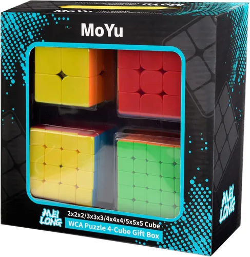 Vista 4 de D-FantiX Juego de cubos de velocidad y QYTOYS Qicheng Skewb Cube