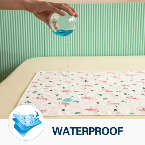 Vista 6 de Cambiador de pañales portátil para bebé, tapete cambiador impermeable, suave y cómodo, plegable, artículos esenciales para niños pequeños, regalos 2
