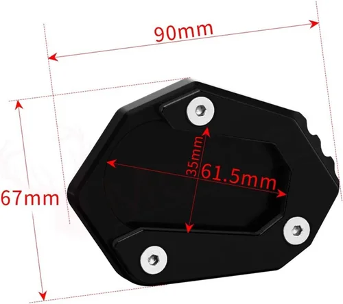 Vista 2 de Placa ampliadora de pie para motocicleta, soporte lateral de pie, almohadilla de extensión para B&MW F 850 para GS F850GS para A&dv F750GS F850