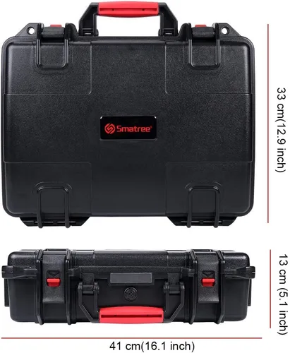 Vista 5 de Smatree Funda de transporte impermeable de 17.6L compatible con DJI Mavic 2 Pro/DJI Mavic 2 Zoom Fly More Combo con control remoto