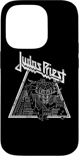 Vista 21 de iPhone 15 Judas Priest - Funda Wireframe Defenders
