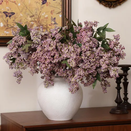 Vista 29 de Zeyune 3 tallos de bayas artificiales de 35 pulgadas, decoración