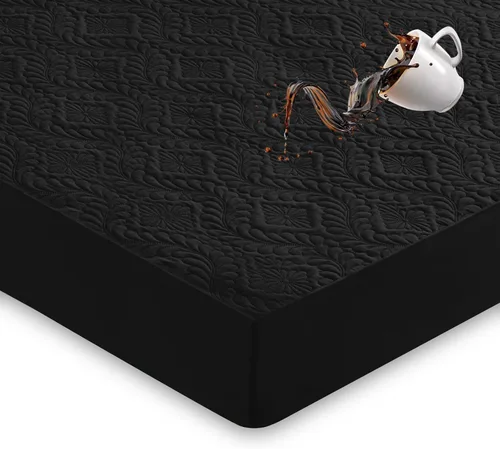 Vista 33 de Sufdari Protector de colchón impermeable, funda de colchón tamaño individual para cama, bolsillo profundo de 18 pulgadas, protector de colchón