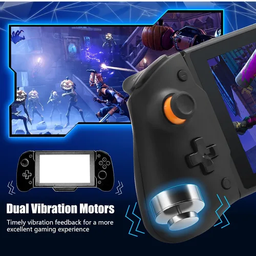 Vista 22 de ECHZOVE Upgrade Nintendo Switch OLED Controller Grip - Ergonomic Animal Crossing Style Controller with Joystick, NFC, Turbo, Six-Axis Gyro, Dual