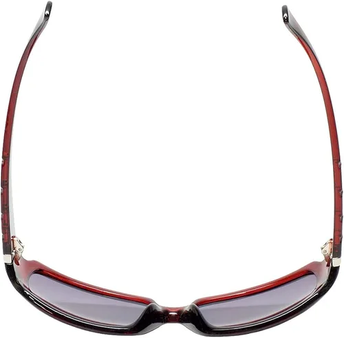 Vista 5 de Calabria 830 - Lentes de sol bifocales polarizados para mujer, lentes de sol de lectura de gran tamaño, detalles de cristal, 9 opciones de potencia