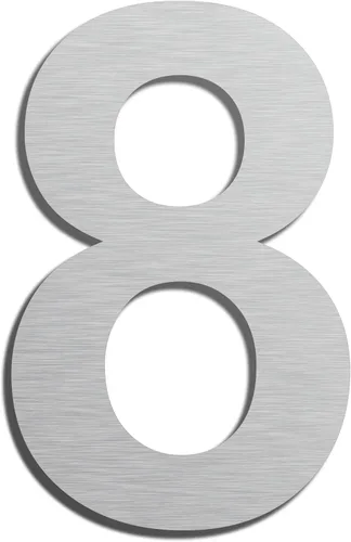 Vista 35 de Números de casa autoadhesivos – Números de puerta de acero inoxidable de 6 pulgadas para exteriores – Número de casa grande y moderno, número