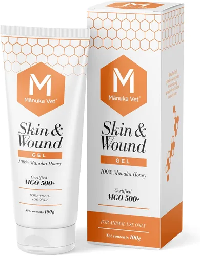 Vista 9 de Manuka Gel veterinario para piel y heridas, 500+ MGO miel de manuka de grado médico, tratamiento de curación rápida y reparación de la piel