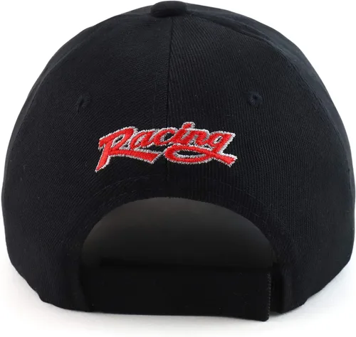 Vista 4 de Armycrew Gorra de béisbol estructurada con llama bordada en 3D Negro