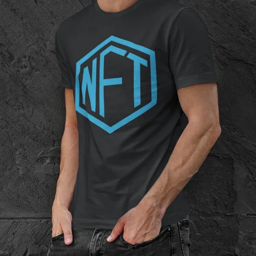 Vista 5 de Official NFT Logo T-Shirt - Non-Fungible Token