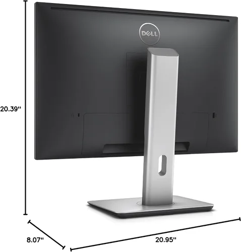 Vista 9 de Computadora Dell ultrafina U2415 24.0 pulgadas, monitor de visualización LED., Negro 24