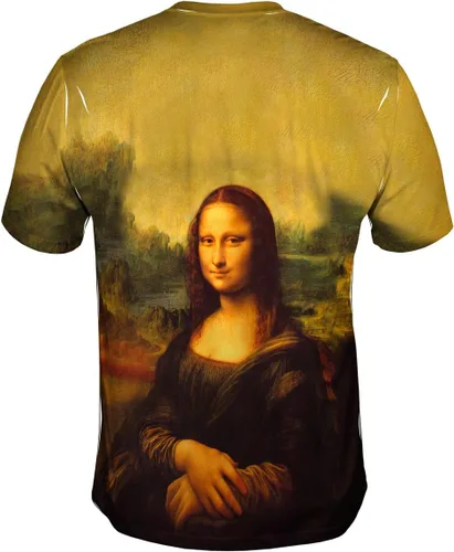 Vista 2 de Yizzam - Leonardo da Vinci - Mona Lisa (1503) -Camiseta- Camisa para hombre, Multi colorido
