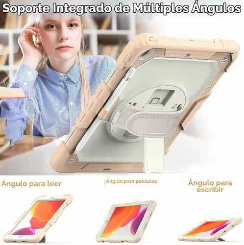 Vista 5 de BLOSOMEET Funda para iPad de 9ª generación 2021 de 10,2 pulgadas, color oro