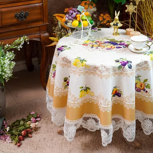 Vista 18 de SUTAVIA Mantel de Mesa Bordado con Encaje, Cubierta de Mesa Rectangular Estilo Granja, Mantel de Macramé Clásico Oblongo con Decoración Floral