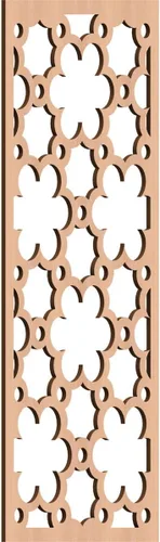 Vista 165 de 9 3/8"W x 24 3/8"H x 1/4"T Southgate Decorativos Paneles De Pared De Madera Calado, Abedul
