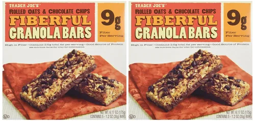 Vista 5 de 2 Cajas Trader Joe's - Barras de granola enroladas y chispas de chocolate, 0.32 oz de fibra