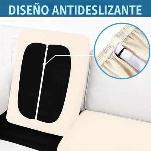 Vista 5 de Smiry Fundas de cojín impermeables para sofá, funda de cojín elástica para sofá