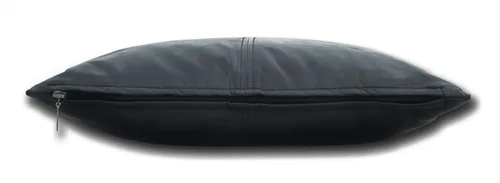 Vista 3 de Funda de almohada de piel de cordero auténtica, funda de almohada de cuero de lujo, moderna, bohemia, decoración del hogar de granja, dormitorio