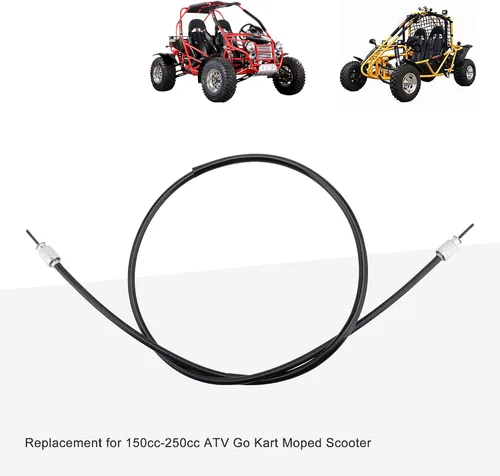 Vista 5 de GOOFIT Cable de velocímetro de 46.46 pulgadas para scooter ATV Go Kart de 150cc-250cc