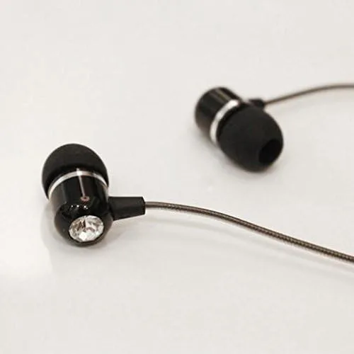 Vista 3 de Auriculares de sonido de alta fidelidad manos libres con micrófono, auriculares de metal elegantes con cable de 0.138 in para Amazon Kindle, DX