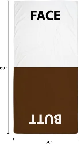 Vista 4 de CafePress Toalla de cara y glúteos, 30 x 60 pulgadas, parte trasera de algodón absorbente, suave para playa, toalla de piscina