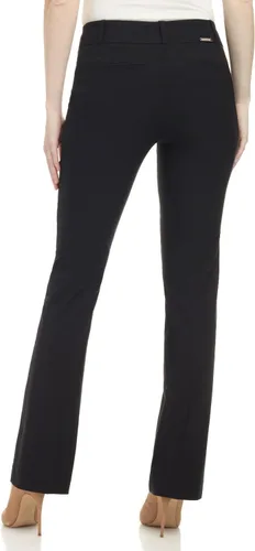 Vista 4 de Rekucci - Pantalones elásticos para mujer, de ajuste cómodo y con un leve corte de bota