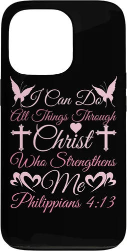 Vista 10 de Christian I Can Do All Things Through Christ Religious Case for iPhone 17