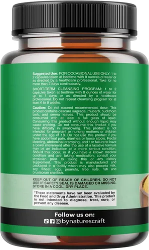 Vista 2 de Herbal Colon Cleanse para mujeres y hombres – 15 días de limpieza intestinal desintoxicante para mujeres y hombres con hoja de sena sagrada