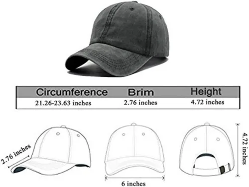 Vista 32 de Splash Brothers - Gorra de béisbol, unisex, diseño vintage, ajustable, de mezclilla de algodón