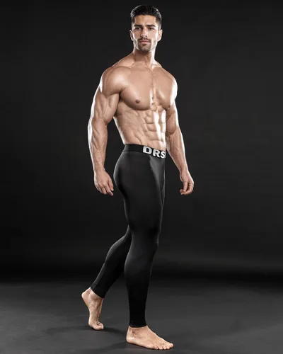 Vista 4 de DRSKIN 3 or 2 Pack Men's Thermal Compression Pants Tights Fleece Lined Base Layers Underwear Sports Athletic Workout Winter