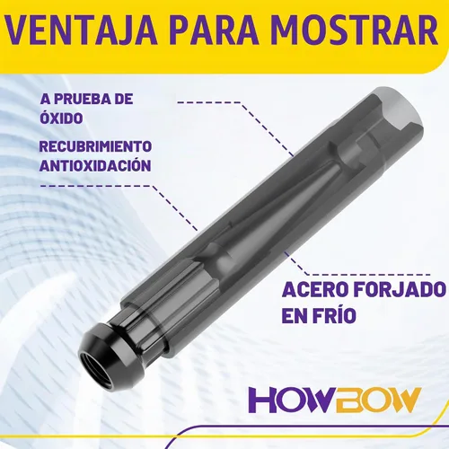 Vista 4 de Llave de tuerca de espiga con 7 ranuras, llave de tuerca de espiga de 7 puntos, llave sólida de 4.9 pulgadas de altura, herramienta de reemplazo