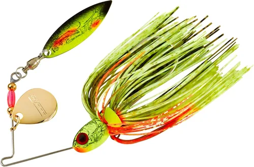 Vista 6 de Booyah Pond Magic Señuelo de pesca de róbalo con hoja giratoria para aguas pequeñas