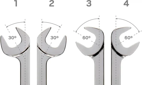 Vista 5 de TEKTON - Llave de extremo abierto, cabeza angular, de 15mm/0.59 pulgadas, WAE84015