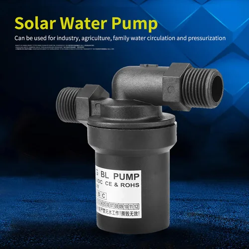 Vista 6 de Bomba de agua micro solar, 12V 10W DC sin escobillas solar de alta temperatura anfibia mini bomba de agua sumergible para circulación de bombeo