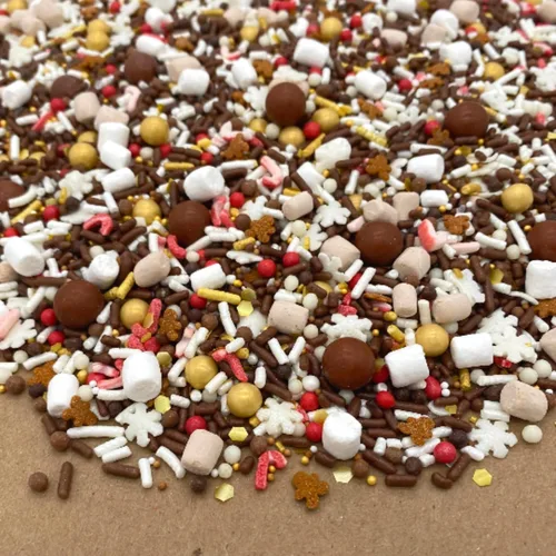 Vista 3 de Simply Sucré - Mezcla de espolvorear con bomba de cacao, regalo de Navidad, rellenos de calcetines, chocolate caliente, gránulos navideños
