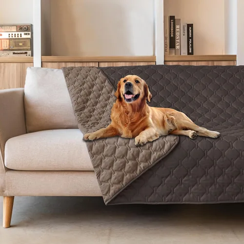 Vista 91 de gogobunny Manta para mascotas 3 veces más resistente, impermeable y a prueba de arañazos; protector de muebles reversible para perros y gatos, funda