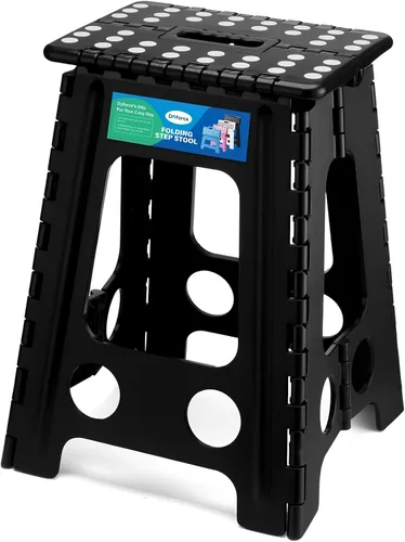 Vista 20 de Dyforce Taburete plegable de 9 pulgadas para niños y adultos, taburete de pie plegable y ligero para niños pequeños, cocina, baño, capacidad de 300