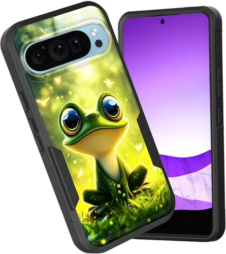 Vista 23 de Funda para Pixel 6A, funda híbrida de doble capa resistente a prueba de golpes de policarbonato duro de silicona suave TPU para Google Pixel 6A