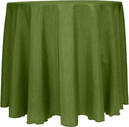 Vista 53 de Mantel reversible de satén Shantung de Ultimate Textile Majestic 96" redondo, Satin, Paquete de 2