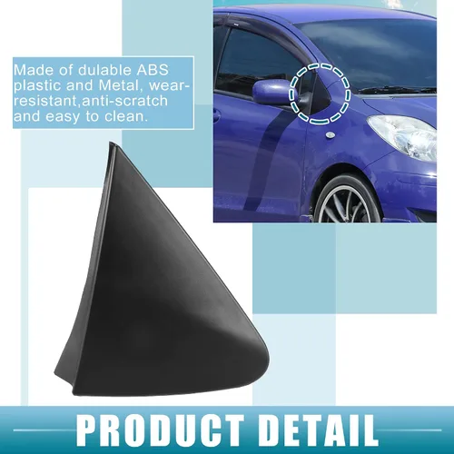 Vista 3 de Espejo de puerta delantera derecha Guardabarros de esquina triángulo Recorte No.60117-0D100 Panel de ajuste triangular para Toyota Yaris 2007-2011