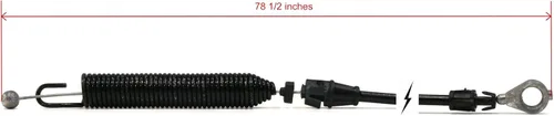 Vista 3 de Cable de embrague de repuesto compatible para cortacésped 532 40 83-19, 532 43 51-10, 408319 , 435110