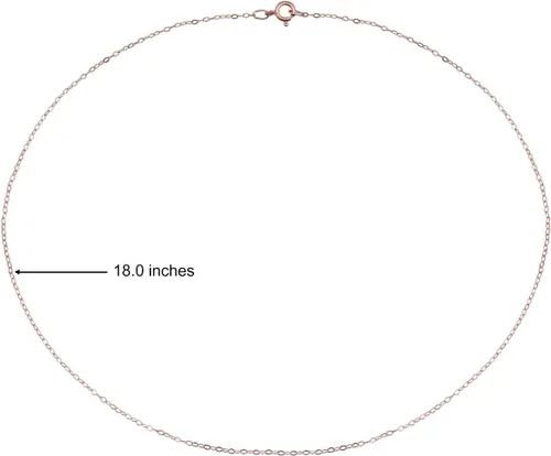 Vista 43 de Hoops & Loops Collar de plata de ley 925 de 0.035 in de fino y delicado collar de cadena de cable para mujeres, adolescentes, niñas, hombres, 16