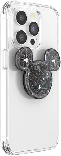 Vista 3 de PopSockets Agarre adhesivo para teléfono, soporte, soporte para teléfono, Disney - Mickey Cobweb