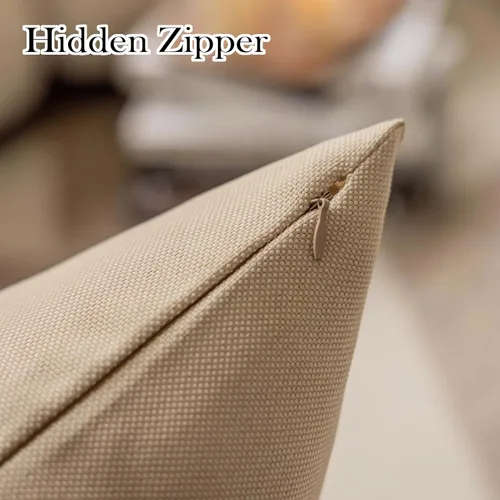 Vista 3 de Demetex Fundas de almohada de exterior de 16 x 16 pulgadas, impermeables, fundas de almohada decorativas de lino para sala de estar, balcón, jardín