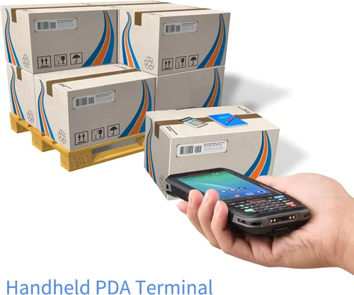Vista 6 de BISOFICE Pos de mano Android 10.0 PDA Terminal 1D/2D/QR escáner de código de barras Soporte 2/3/4G WiFi BT Comunicación con pantalla táctil de 4.0