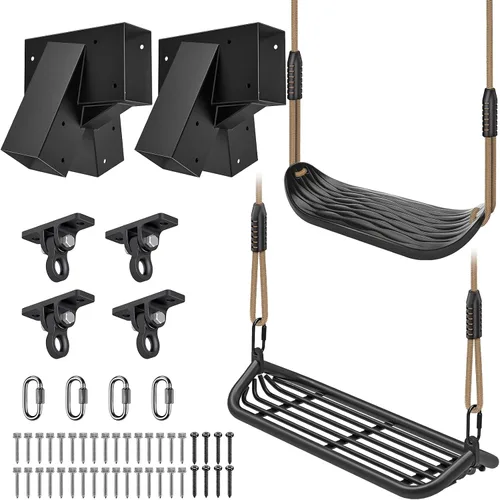 Vista 15 de Dolibest Perchas y soportes para bolsas pesadas, soporte de techo con mosquetón para entrenamiento de fuerza, yoga aéreo y bandas de resistencia