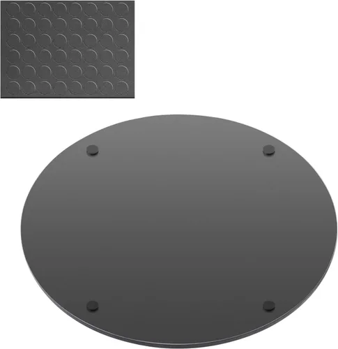 Vista 4 de Mymonfif Centros de mesa de espejo de 12 pulgadas, juego de 12 espejos redondos para centros de mesa, placas de espejo de vidrio de 0.079 pulgadas