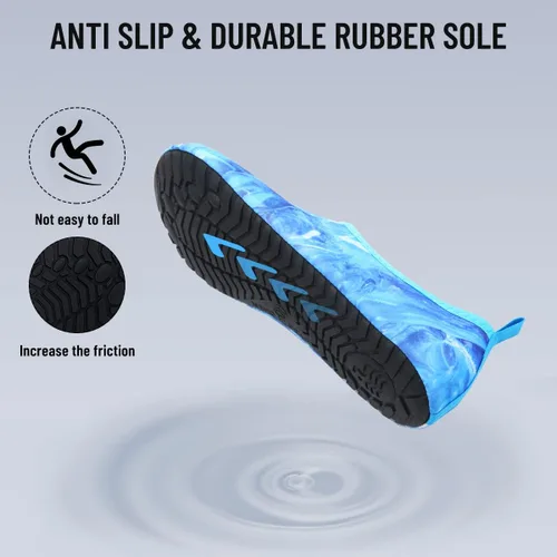 Vista 3 de Zapatos de agua, zapatos descalzos para hombre y mujer, para playa, piscina, secado rápido, para deportes acuáticos, yoga