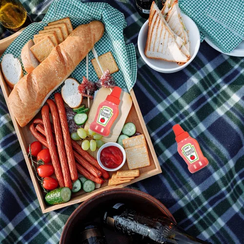 Vista 7 de Mini botella de ketchup para accesorios de caja Bento, botellas exprimibles de condimentos de 1 onza, recipiente de plástico vacío para aderezos